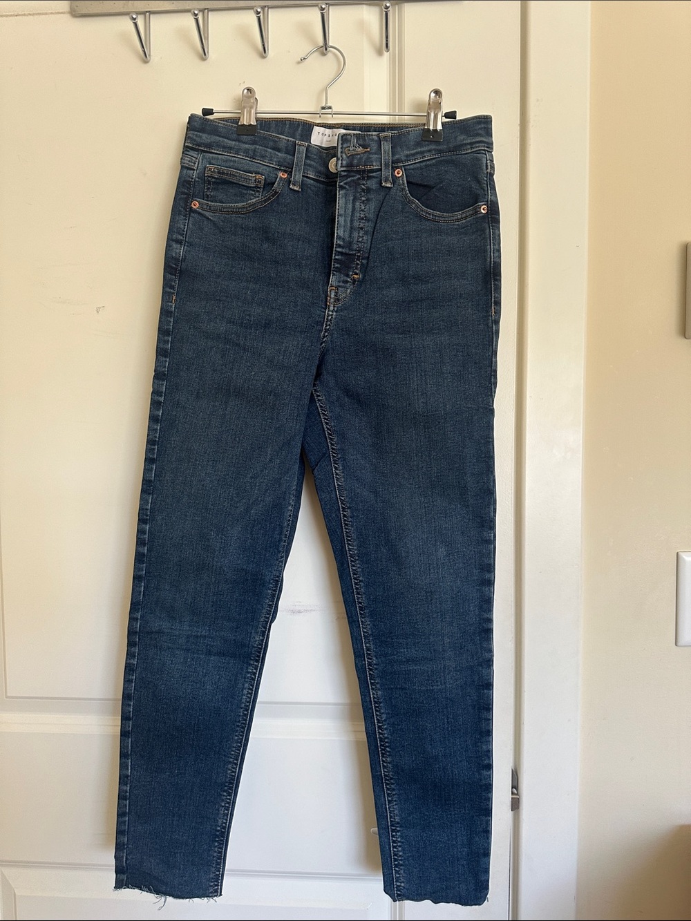 Topshop Dark Blue Skinny Jeans